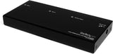 StarTech.com HDMI Splitter 1 In 2 Out - 1080p - 2 Port - Signal Amplifier - Rugged - HDMI Multi Port - HDMI Audio Splitter (ST122HDMI2),Black