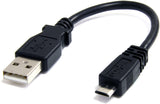 StarTech.com 6in Micro USB Cable - A to Micro B - USB to Micro B - USB 2.0 A Male to USB 2.0 Micro-B Male - 6-inches - Black (UUSBHAUB6IN) 6in / 15cm Straight