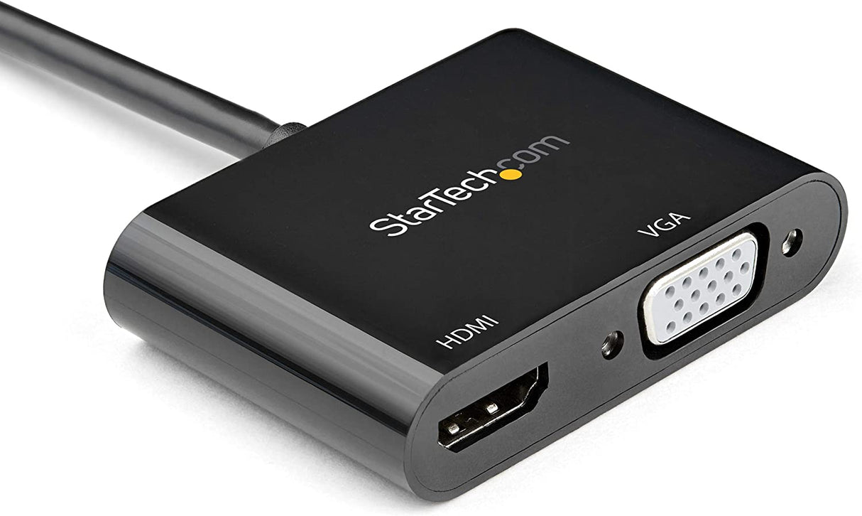 StarTech.com DisplayPort to HDMI VGA Adapter - DP 1.2 HBR2 to HDMI 2.0 (4K 60Hz) or VGA 1080p Converter Dongle - DP to HDMI or VGA Monitor Adapter - Digital Video Display Adapter (DP2VGAHD20)
