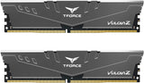 TEAMGROUP T-Force Vulcan Z DDR4 DRAM 16GB Kit (2x8GB) 3200MHz Desktop Memory Module (PC4-25600) CL16 Ram (Gray) - TLZGD416G3200HC16FDC01 16GB(2x8) DDR4 3200MHz 16-20-20-40 Gray