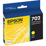 Epson 702 DURABrite Ultra Standard Capacity Cartridge Ink, Yellow (T702420) Yellow Ink