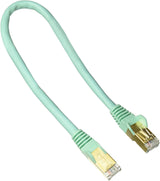 StarTech.com 1ft CAT6a Ethernet Cable - 10 Gigabit Shielded Snagless RJ45 100W PoE Patch Cord - 10GbE STP Network Cable w/Strain Relief - Aqua Fluke Tested/Wiring is UL Certified/TIA (C6ASPAT1AQ) 1 ft / 30cm Aqua