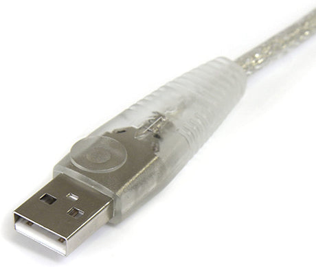 StarTech.com 10 ft Transparent USB 2.0 Cable - A to B - USB cable - USB (M) to USB Type B (M) - USB 2.0 - 10 ft - molded - transparent - USB2HAB10T Transparent 10 ft / 3m