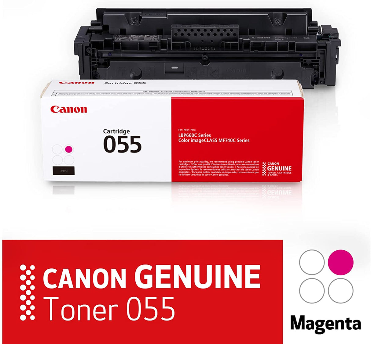 Canon® 055 Magenta Toner Cartridge, 3014C001 Magenta Standard