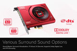 Creative Sound Blaster Z SE Internal PCI-e Gaming Sound Card and DAC, 24-bit / 192 kHz, 116 dB SNR, ASIO, 600O Headphones Amp, Mic EQ, Discrete 5.1 / Virtual 7.1, Supports Dolby Digital Live, DTS With 11 Mic EQ Presets via Software