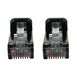 Tripp Lite Cat6a 10G Ethernet Cable, Snagless Molded Slim STP Network Patch Cable (RJ45 M/M), Black, 6 Feet / 1.8 Meters, Manufacturer's Warranty (N262-S06-BK) Black 6 Feet STP / Slim