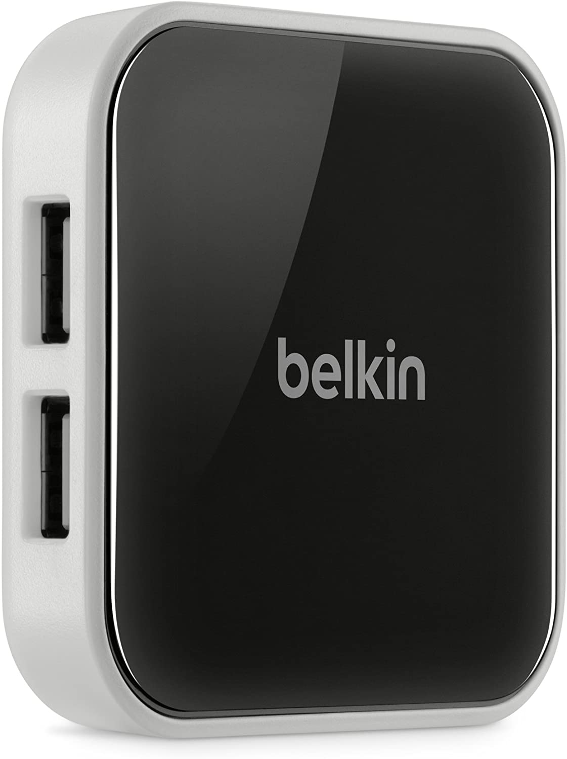Belkin 7-Port Plug-and-Play Powered Desktop Hub with USB-A Ports 7-Port Desktop Black and White