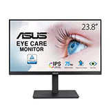 ASUS 23.8” 1080P Monitor (VA24EQSB) - Full HD, IPS, 75Hz, Built-in Speakers, Eye Care, Low Blue Light, Flicker Free, VESA Mountable, Height Adjustment, Frameless, DisplayPort, HDMI, VGA, USB Hub