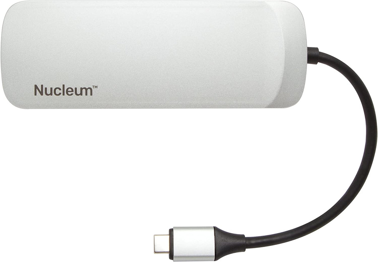 Kingston Nucleum USB C Hub, 7-In-1 Type-C-Adapter Hub Connect USB 3.0, 4K HDMI, SD and MicroSD-Card, USB Type-C Charging for MacBook, Chromebook, and Other USB Type-C devices