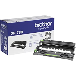 Brother Genuine-Drum Unit, DR730, Seamless Integration, Yields Up to 12,000 Pages, Black (-Drum unit, NOT toner)