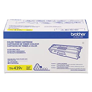 Brother Tn439y Ultra High-Yield Toner Cartridge (Yellow) in Retail Packaging