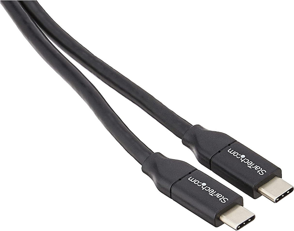 StarTech.com 4m USB C Cable w/ PD - 13ft USB Type C Cable - 5A Power Delivery - USB 2.0 USB-IF Certified - USB 2.0 Type-C Cable - 100W/5A (USB2C5C4M) Black 13 ft/ 4 m