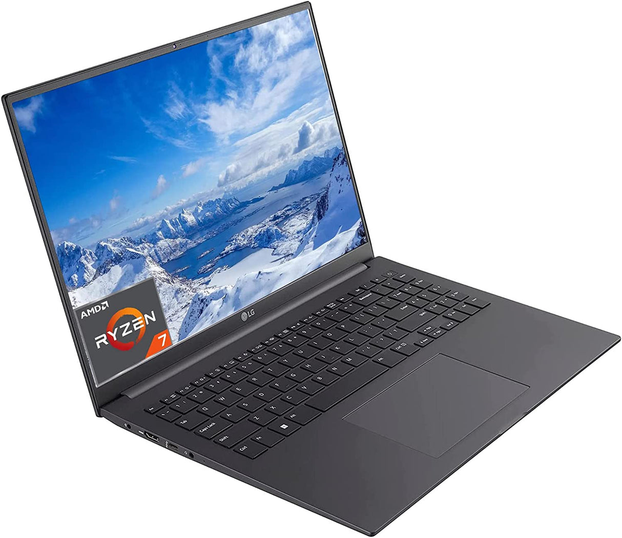 LG 2023 UltraPC Thin Slim Lightweight Laptop, 16 Inch WUXGA 1920x1200 Anti-Glare IPS Display, Ryzen 7 5825U 8Cores Up to 4.5GHz, 16GB RAM 1TB SSD, AMD Radeon, Win11, Gray +CUE Accessories 16GB RAM | 1TB SSD
