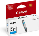 Canon CLI-281 CYAN Compatible to TR7520,TR8520,TR8620,TS6120,TS6220,TS6320,TS702,TS8120,TS8220,TS8320,TS9120,TS9520 Printers Cyan Standard Ink