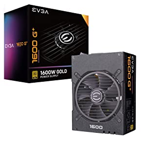 EVGA Supernova 1600 G+, 80+ Gold 1600W, Fully Modular, 10 Year Warranty, Includes Free Power On Self Tester, Power Supply 220-GP-1600-X1