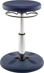 Kore design Kore Kids Adjustable Height Standard Wobble Chair - Flexible Seating Stool for Classroom, Elementary School, ADD/ADHD - Assembled in The USA, Dark Blue (14in-19in) Dark Blue 14in-19in