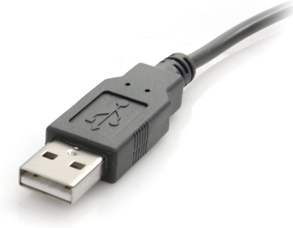 StarTech.com USB to Serial Adapter - 3 ft / 1m - with DB9 to DB25 Pin Adapter - Prolific PL-2303 - USB to RS232 Adapter Cable (ICUSB232DB25),Gray DB9 or DB25 Adapter