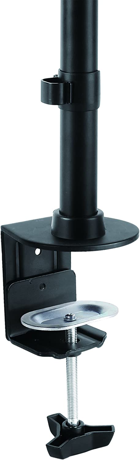 StarTech.com Vertical Desk Mount Dual Monitor Arm - for Monitors 13 to 27 - Adjustable - Desk Clamp/Grommet-Hole Mount - Dual VESA Monitors - Black (ARMDUALV)