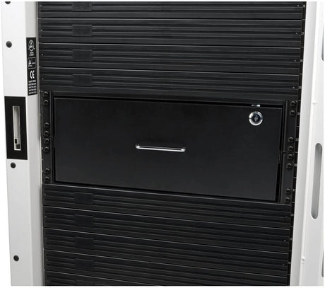 Tripp Lite 4U Locking Rackmount Storage Drawer Rack Enclosures/ Open Frame 2-Post or 4-Post (SRDRAWER4U),Black