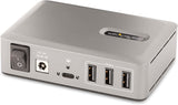 StarTech.com 10-Port USB-C Hub - 8x USB-A/2x USB-C - Self-Powered w/65W Power Supply - USB 3.1 10Gbps - Desktop/Laptop USB Hub w/USB-IF Certified 3ft Locking Cable, USB C Splitter (10G8A2CS-USB-C-HUB)