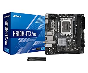 ASRock H610M-ITX/AC Supports 12th Gen Intel® Core™ Processors (LGA1700) Motherboard
