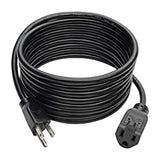 Tripp Lite Standard Power Extension Cord Cable 18 AWG 120V/10A NEMA 5-15R to NEMA 5-15P Black 12ft 12' (P022-012)