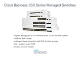 Cisco Business CBS350-8MGP-2X Managed Switch | 2 Port 2.5GE | 6 Port GE | PoE | 2x10G Combo | Limited Lifetime Hardware Warranty (CBS350-8MGP-2X-NA) 2-port 2.5GE / 6-port GE / PoE+ / 124W / 2 x multi-gigabit uplinks
