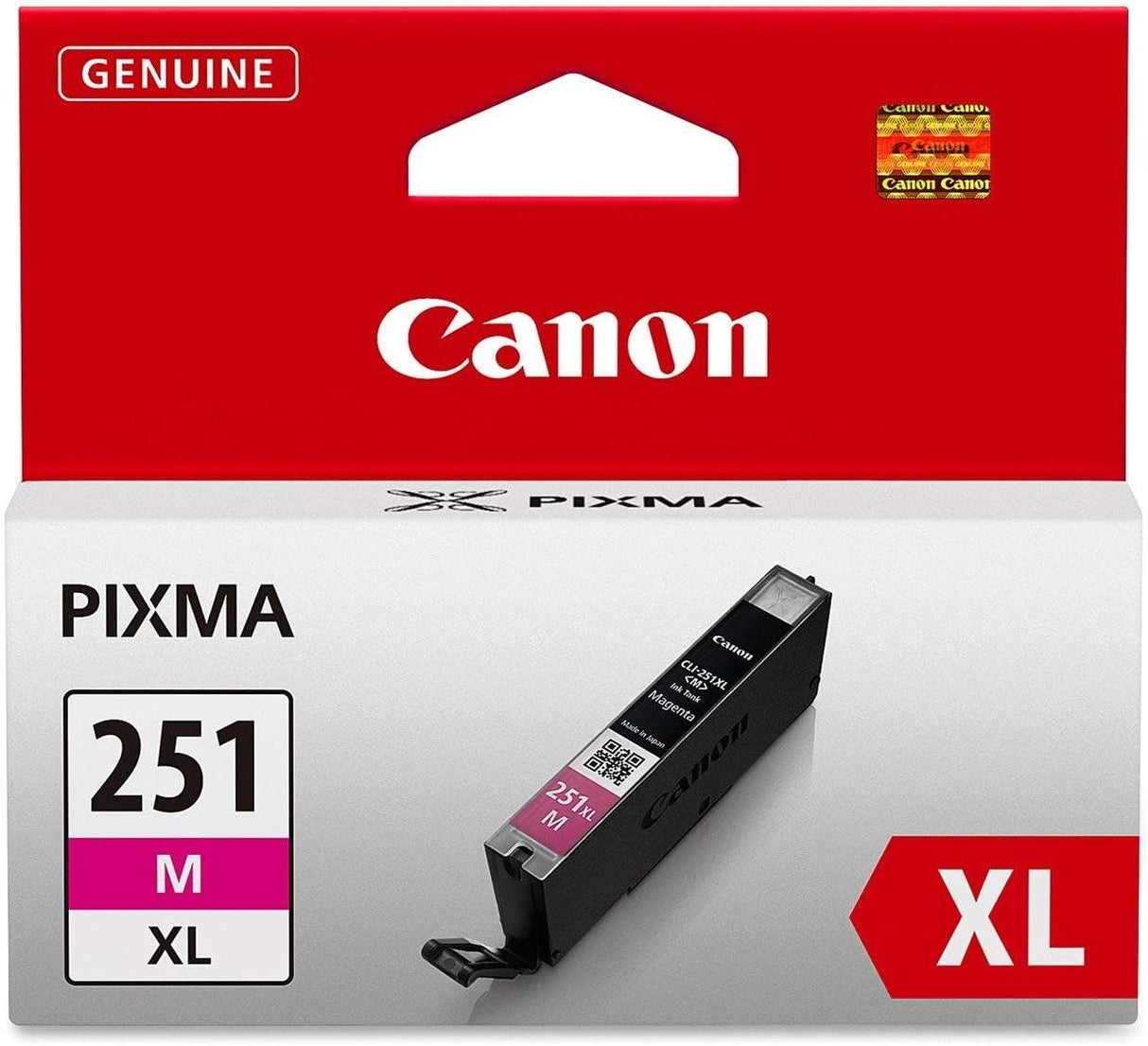 Canon 6450B001 (CLI-251XL) ChromaLife100+ High-Yield Ink, Magenta - in Retail Packaging