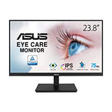 ASUS 23.8” 1080P Monitor (VA24DQSB) - Full HD, IPS, 75Hz, Speakers, Adaptive-Sync, Low Blue Light, Flicker Free, VESA Mountable, Frameless, HDMI, DisplayPort, VGA, USB hub, Height Adjustable 23.8" IPS 75Hz Height adjustable (?VA24DQSB)