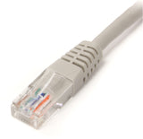 StarTech.com Cat5e Ethernet Cable - 25 ft - Gray - Patch Cable - Molded Cat5e Cable - Long Network Cable - Ethernet Cord - Cat 5e Cable - 25ft (M45PATCH25GR), Grey 25 ft / 7.5m Grey