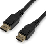 Startech.com 5m VESA Certified DisplayPort 1.4 Cable - 8K 60Hz HBR3 HDR - 16' Super UHD DisplayPort to DisplayPort Monitor Cord - Ultra HD 4K 120Hz DP 1.4 Slim Video Cable M/M DP Connector (DP14MM5M) 16 ft / 5 m