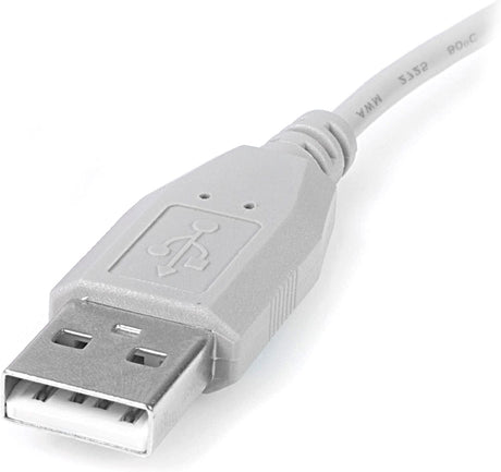 StarTech.com 6 in. USB to Mini USB Cable - USB 2.0 A to Mini B - Gray - Mini USB Cable (USB2HABM6IN) 6in / 15cm Straight