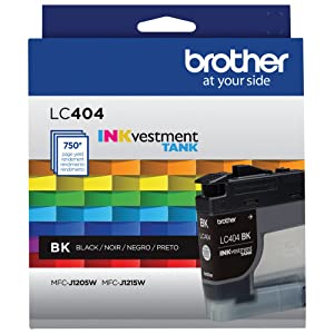 Brother Genuine LC404BKYield Black INKvestment Tank Ink Cartridge