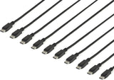 StarTech.com 15 ft / 4.6 m DisplayPort Cable with Latches Multipack - 10 Pack DisplayPort 1.2 Cable - 4K Male DP Cord (DISPLPORT15L10PK)
