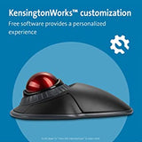 Kensington Orbit Wireless Trackball with Scroll Ring - Black (K70990WW) Black-Red wireless Mouse