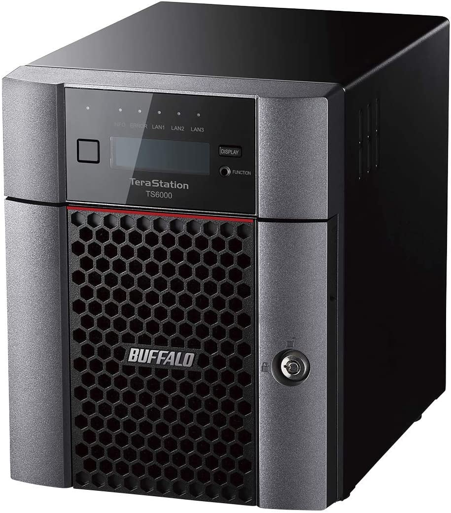 BUFFALO TeraStation 6400DN 32TB (4x8TB) Desktop NAS with HDD Included + Snapshot Protection Against Ransomware / 4 Bay / 10GbE / Storage Server / NAS Server / NAS Storage/ Network Storage/ File Server Desktop 4 Drive Bays 32 TB