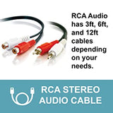 C2g/ cables to go C2G 40465 C2G/Cables to Go Value Series RCA Audio Cable (12 Feet, Black) RCA Audio 12Ft Black
