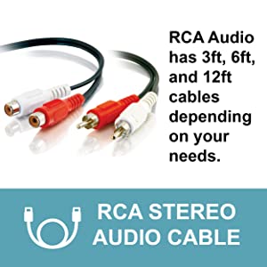C2g/ cables to go C2G 40465 C2G/Cables to Go Value Series RCA Audio Cable (12 Feet, Black) RCA Audio 12Ft Black