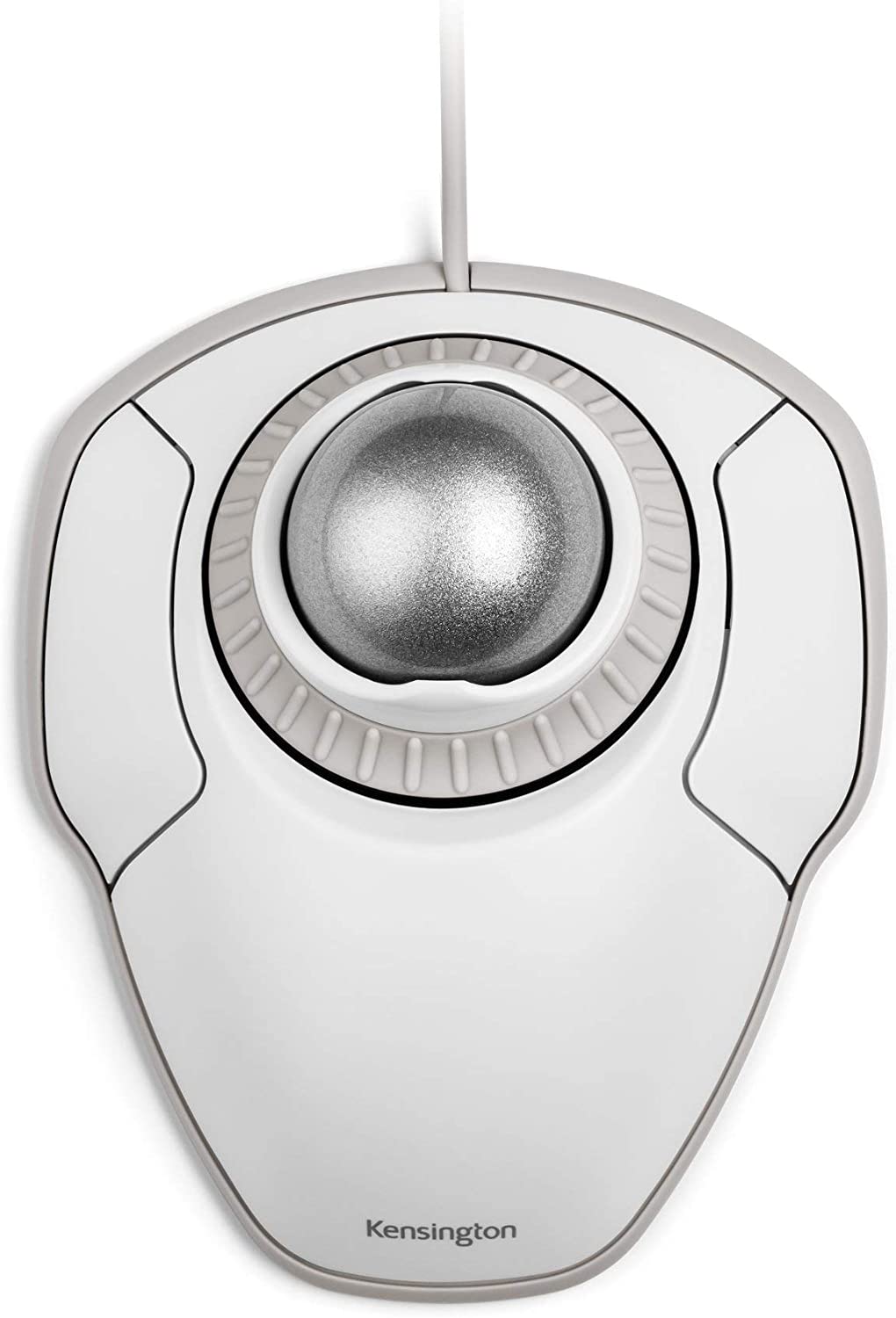 Kensington Orbit Trackball Mouse with Scroll Ring (White) (K72500WW) White-Grey wired usb Mouse