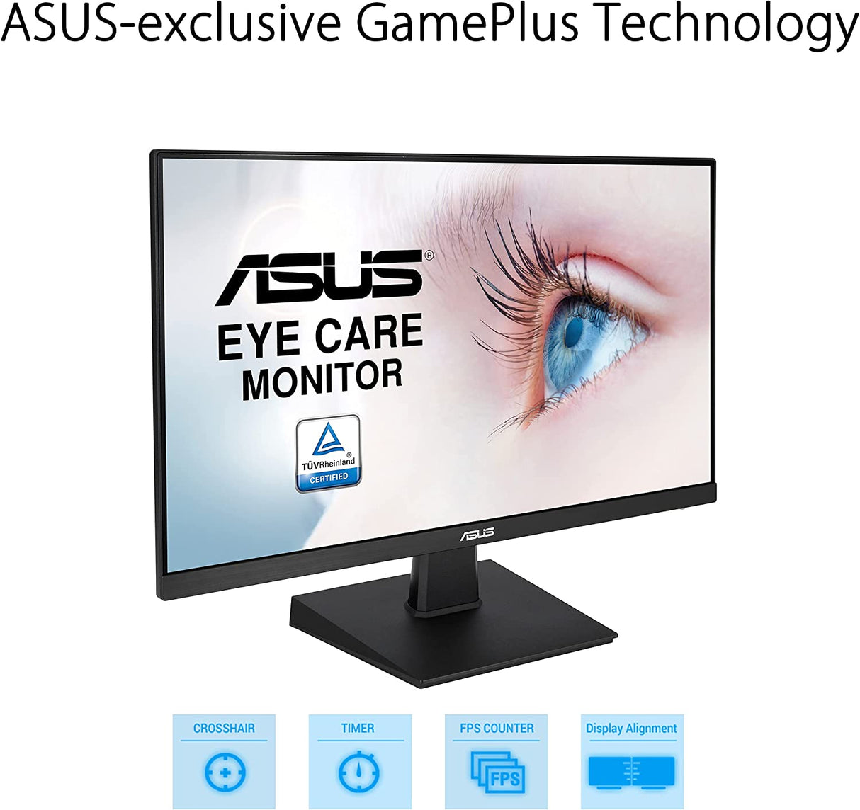 ASUS 23.8” 1080P Monitor (VA247HE) - Full HD, 75Hz, Adaptive-Sync/FreeSync™, Low Blue Light, Flicker Free, Eye Care Plus, VESA Mountable, Frameless, HDMI, DVI, VGA, Tilt Adjustable 23.8" FHD 75hz Frameless Monitor