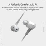 ASUS ROG Cetra II Core Moonlight White in-Ear Gaming Earbuds | Liquid Silicone Rubber Drivers, 90° Cable Connector, Hi-Res Audio, 3.5 mm, for PC, Mac, PS4, PS5, Xbox One, Switch and Mobile Devices