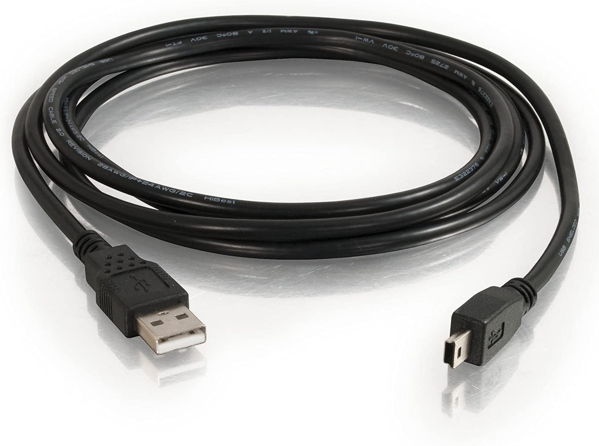 C2g/ cables to go C2G USB Cable, Mini USB Cable, USB 2.0 Cable, USB A to B Cable, 6.56 Feet (2 Meters), Black, Cables to Go 27005 Black 6.6 Feet USB A to Mini B Male