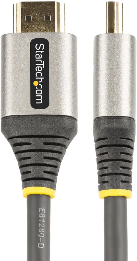 StarTech.com 16ft (5m) Premium Certified HDMI 2.0 Cable - High-Speed Ultra HD 4K 60Hz HDMI Cable with Ethernet - HDR10, ARC - UHD HDMI Video Cord - for UHD Monitors, TVs, Displays - M/M (HDMMV5M)