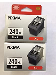 Original / Genuine Canon PG-240XL Black Ink Cartrdige (2 Cartridges/Pack)