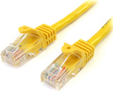 StarTech.com Cat5e Ethernet Cable - 10 ft - Yellow- Patch Cable - Snagless Cat5e Cable - Network Cable - Ethernet Cord - Cat 5e Cable - 10ft (45PATCH10YL) 10 ft / 3m Yellow