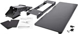 StarTech.com Under Desk-Mount Keyboard Tray - 26.4” Wide - Adjustable - Ergonomic Slide-Out Keyboard Shelf with Tilt and Swivel (KBTRAYADJ), Black Standard