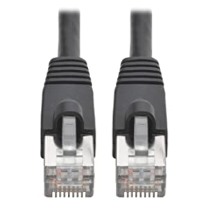 Tripp Lite Cat6a 10G Ethernet Cable, Snagless Molded STP Network Patch Cable (RJ45 M/M), Black, 6 Feet / 1.8 Meters, Manufacturer's Warranty (N262-006-BK) Black 6 Feet STP