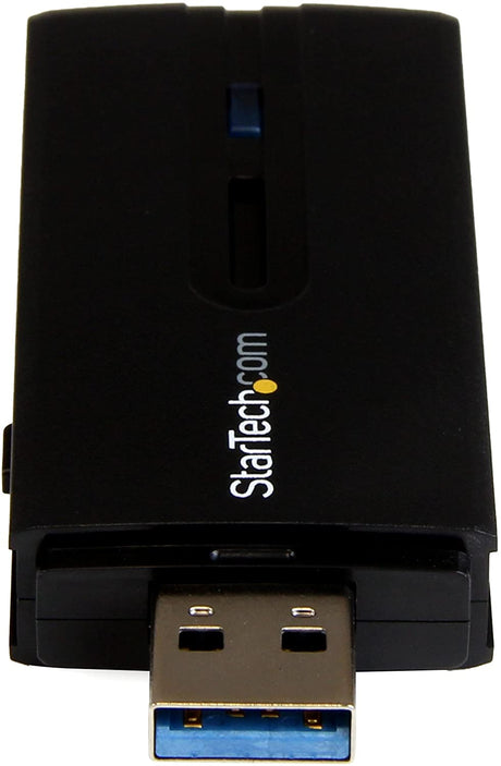 StarTech.com USB 3.0 AC1200 Dual Band Wireless-AC Network Adapter - 802.11ac WiFi Adapter - 2.4GHz / 5GHz USB Wireless - AC Network Card (USB867WAC22), Black