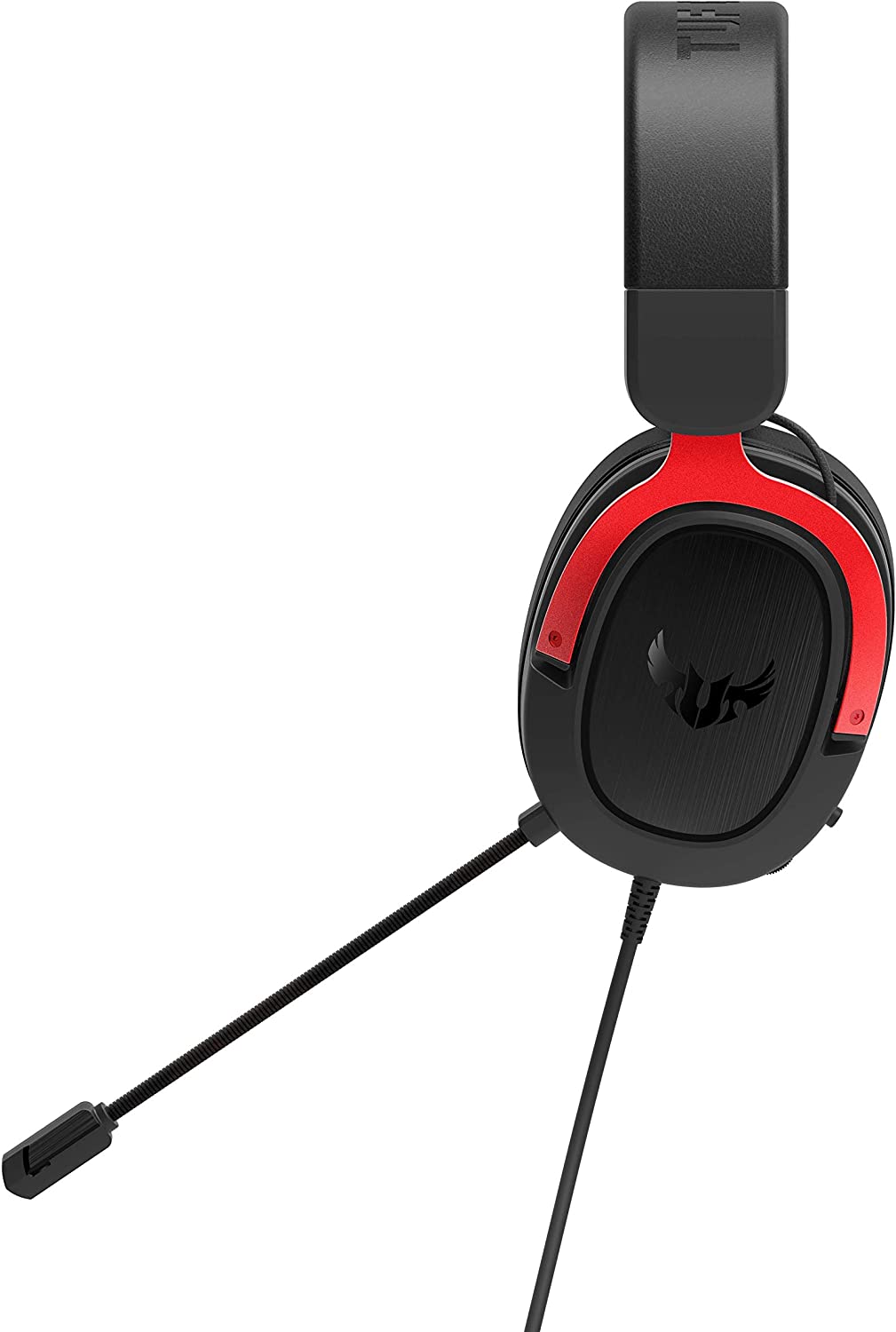 ASUS TUF Gaming H3 Wired Headset - Discord Certified Mic, 7.1 Surround Sound, 50mm Drivers, Lightweight, 3.5mm, for PC, Mac, PS4, Xbox One, Switch and Mobile Devices - Red