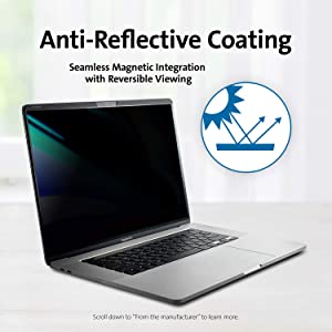 Kensington MP16 MacBook Pro Magnetic Privacy Screen for 2019 16" MacBook Pro (K52200WW) 16" Macbook Pro Apple MacBook